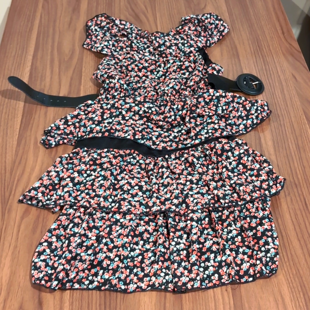 Rachael and Chloe tiered flowered dress size 10 kids